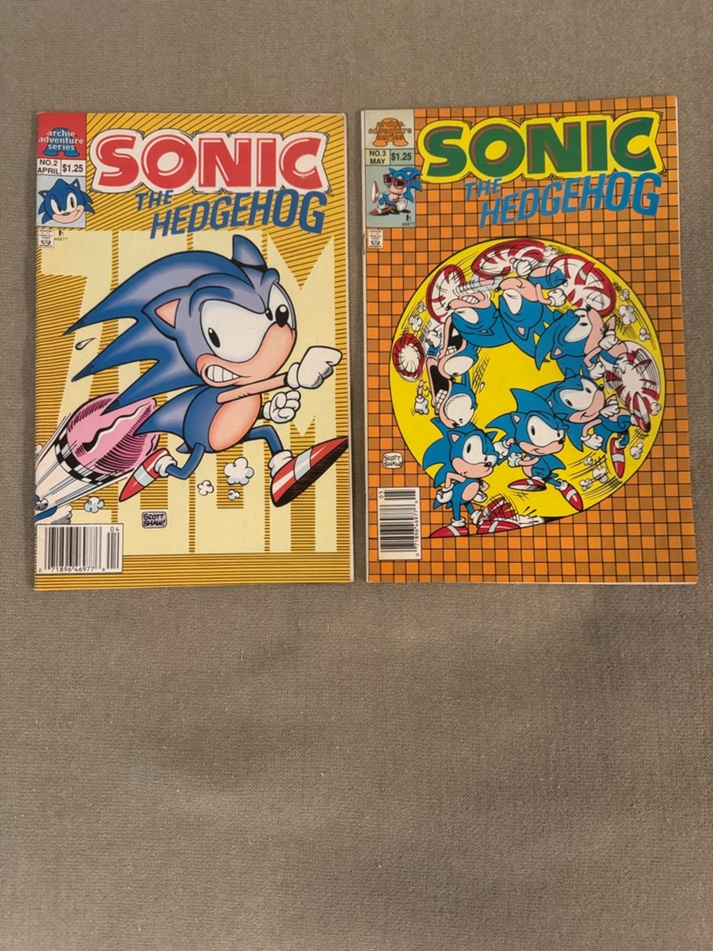 Sonic the Hedgehog Comic Books (2) - April No.2 & May No.3 - Collectors